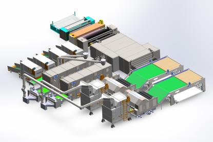 HJ-イミテーションシルク綿生産ライン